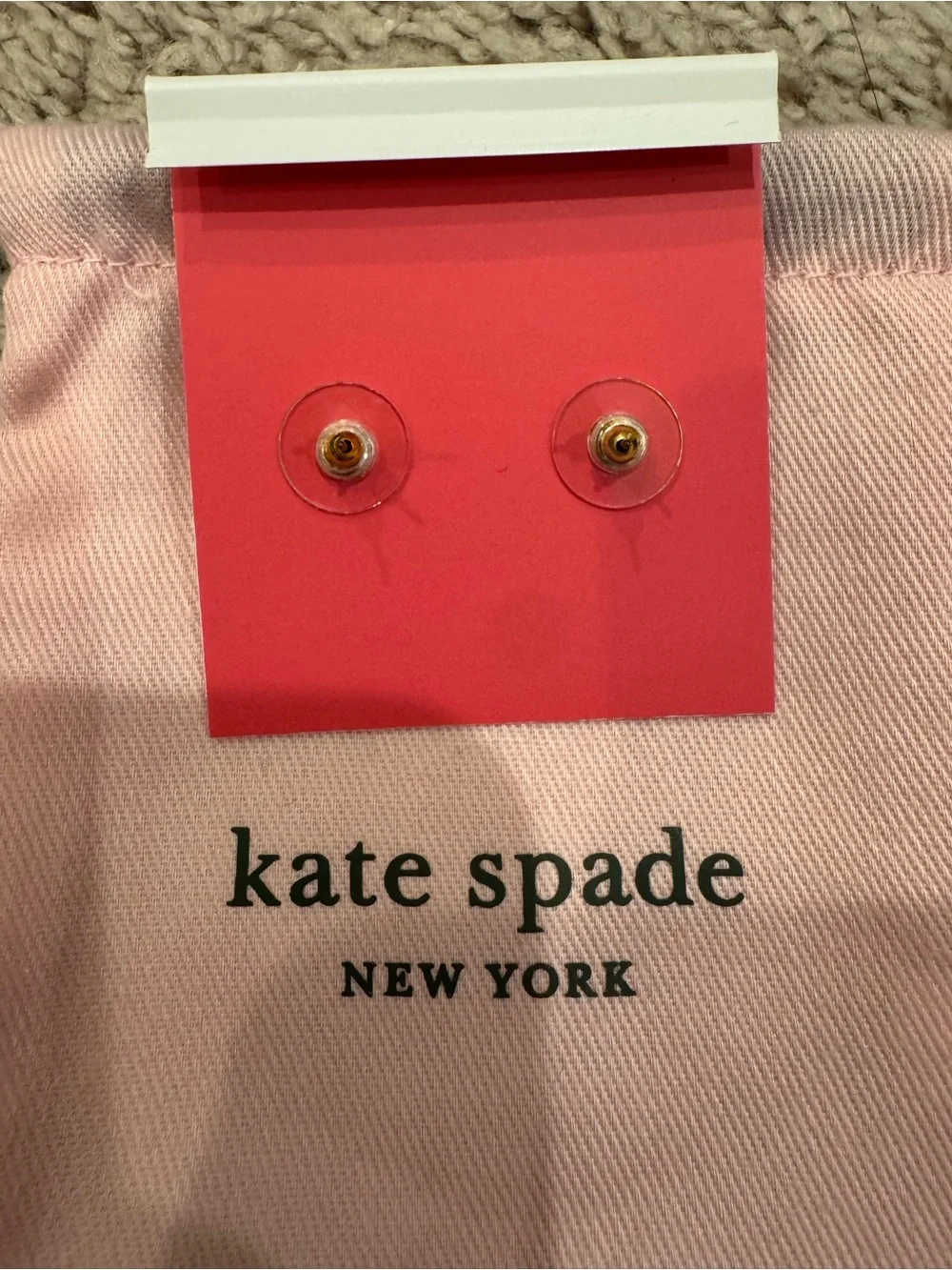 Kate Spade Sparkling Purple & Gold Flower Stud Earrings